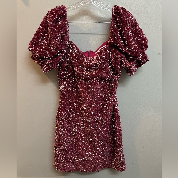 Altar’d State Pink “Candice Sequin Dress" in size L, worn once, great condition - Picture 1 of 3